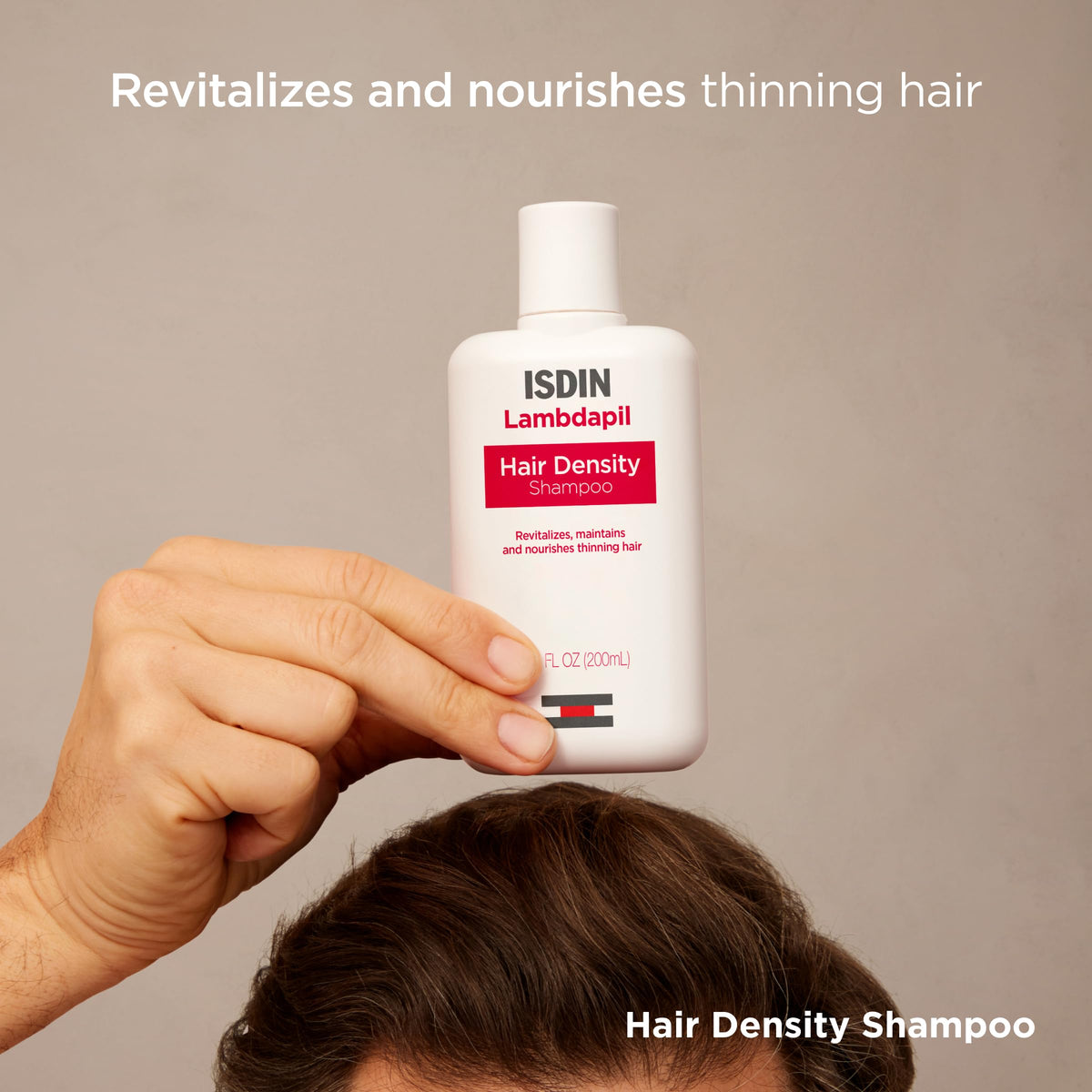 ISDIN Lambdapil rich lather close-up illustrating effective cleansing