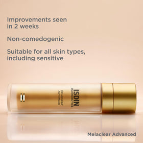 ISDIN serum applied on hand, demonstrates smooth spreadability and hydration