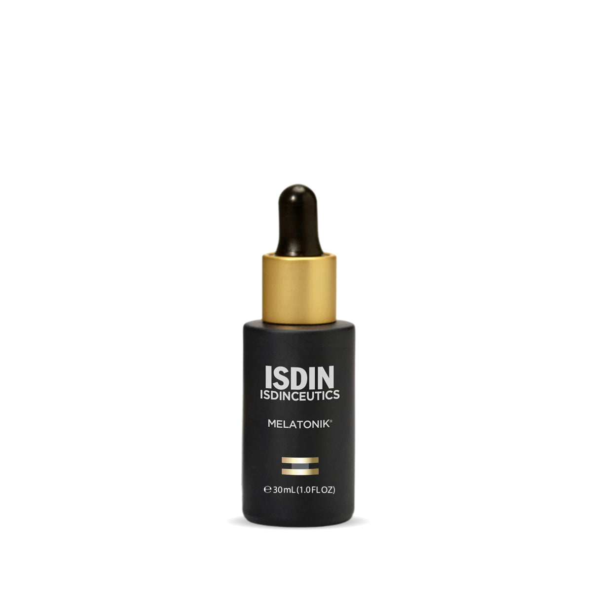 ISDIN Melatonik front bottle showing sleek design and easy application benefit