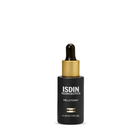 ISDIN Melatonik front bottle showing sleek design and easy application benefit