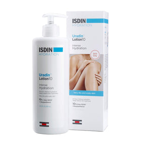 ISDIN Uradin 10 front packaging showing product identity and benefits