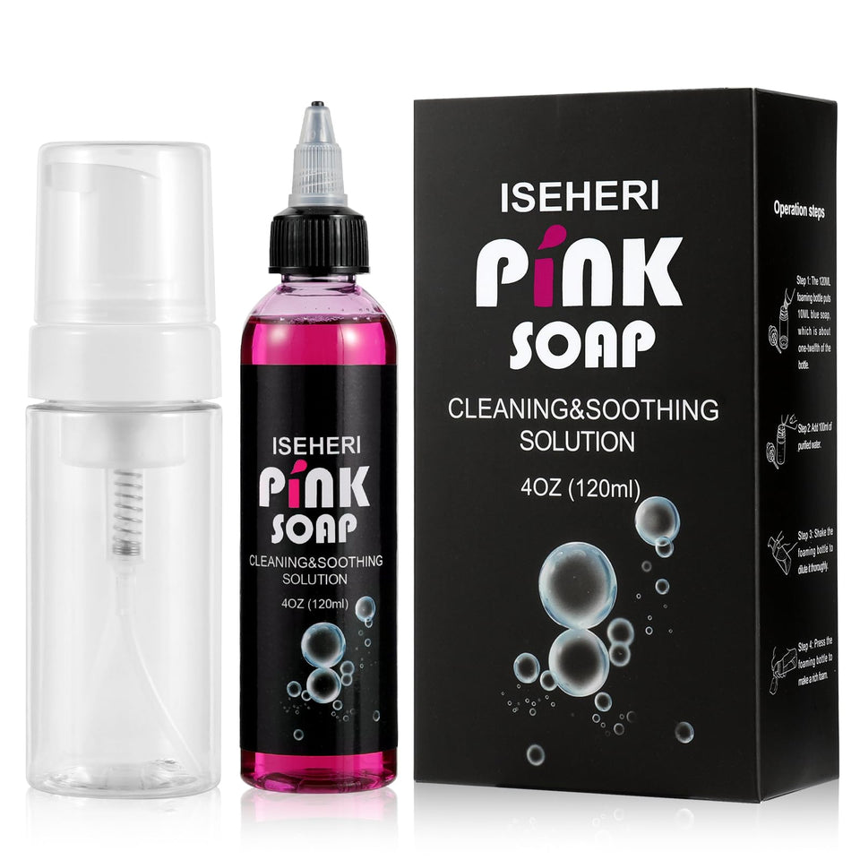 iseheri front packaging 4oz bottle showing concentrated cleanser benefits