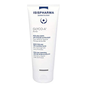 IsisPharma Glyco-A Body Peeling front packaging showing 200ml tube and brand label for easy identification and benefit