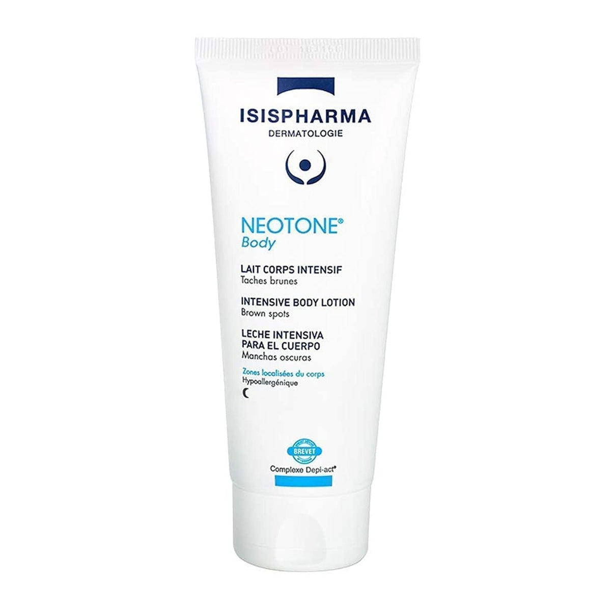 IsisPharma bottle front view showing Summer Collection packaging and clear product identity benefit