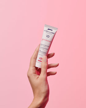 IsisPharma staged nighttime routine showing gentle pairing with moisturizer for recovery