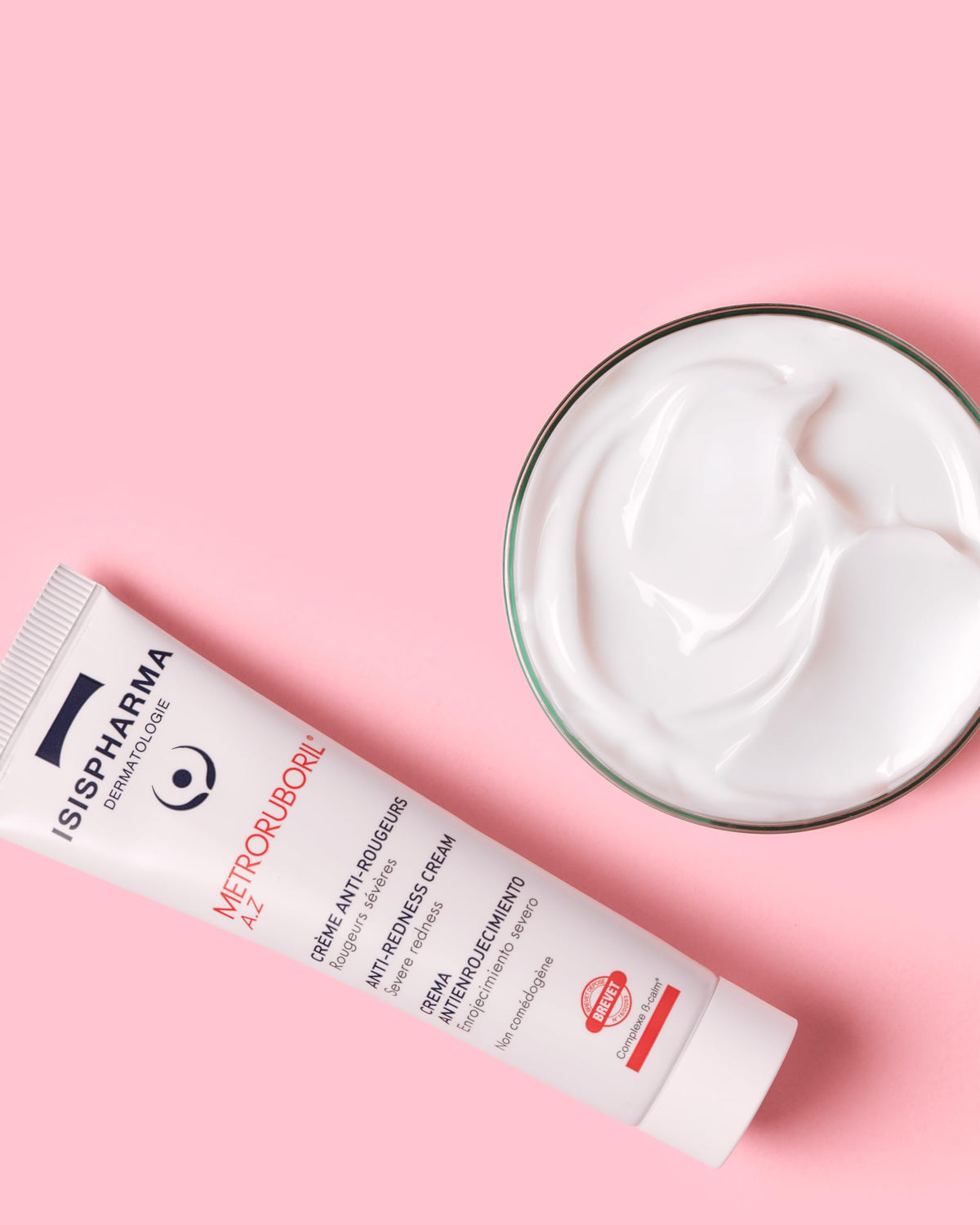 IsisPharma 30ml next to common items showing travel-friendly compact size benefit