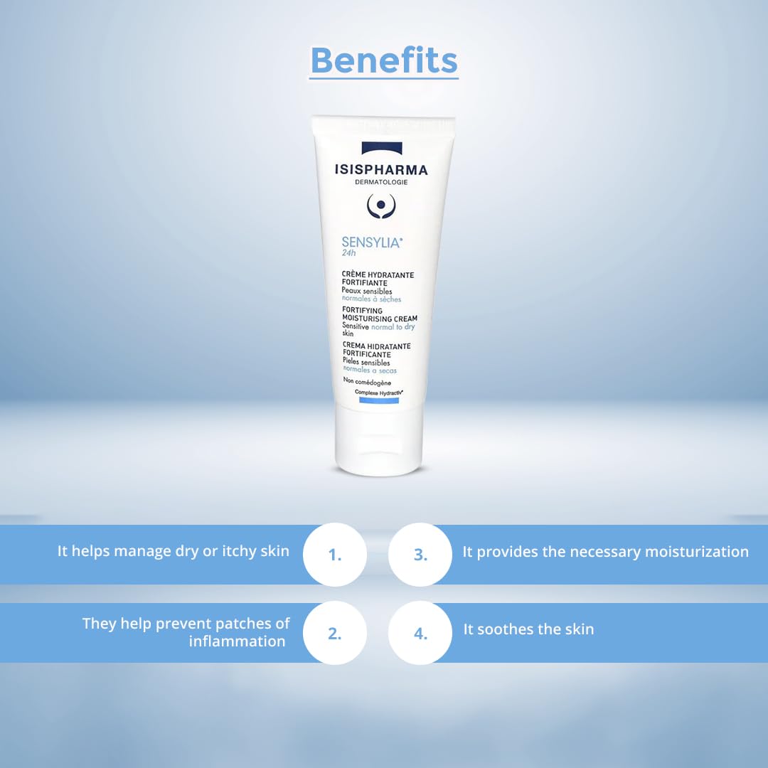 IsisPharma Sensylia cream smooth texture close-up highlighting creamy consistency and quick absorption benefit