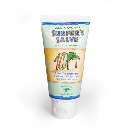 Island Soap & Candle Works tube front label showing product and benefits