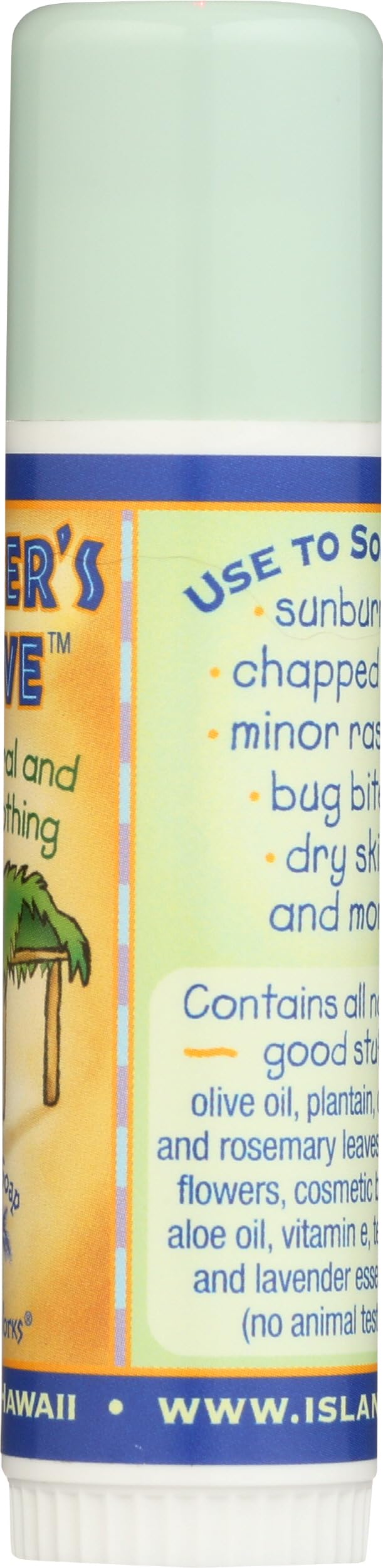 Island Soap Surfer’s Salve nestled in a beach backpack for outdoor protection benefit