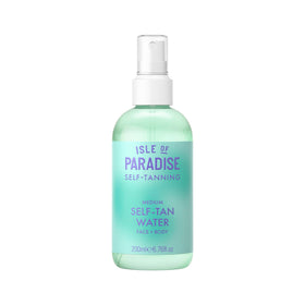 Isle of Paradise front bottle view showing clear mist and sleek packaging benefit