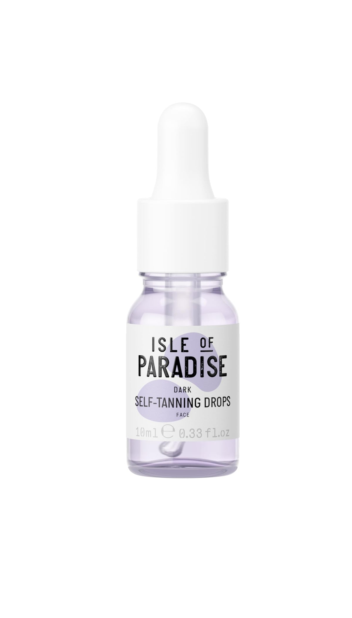 Isle of Paradise bottle front view showing compact travel-friendly design and benefits