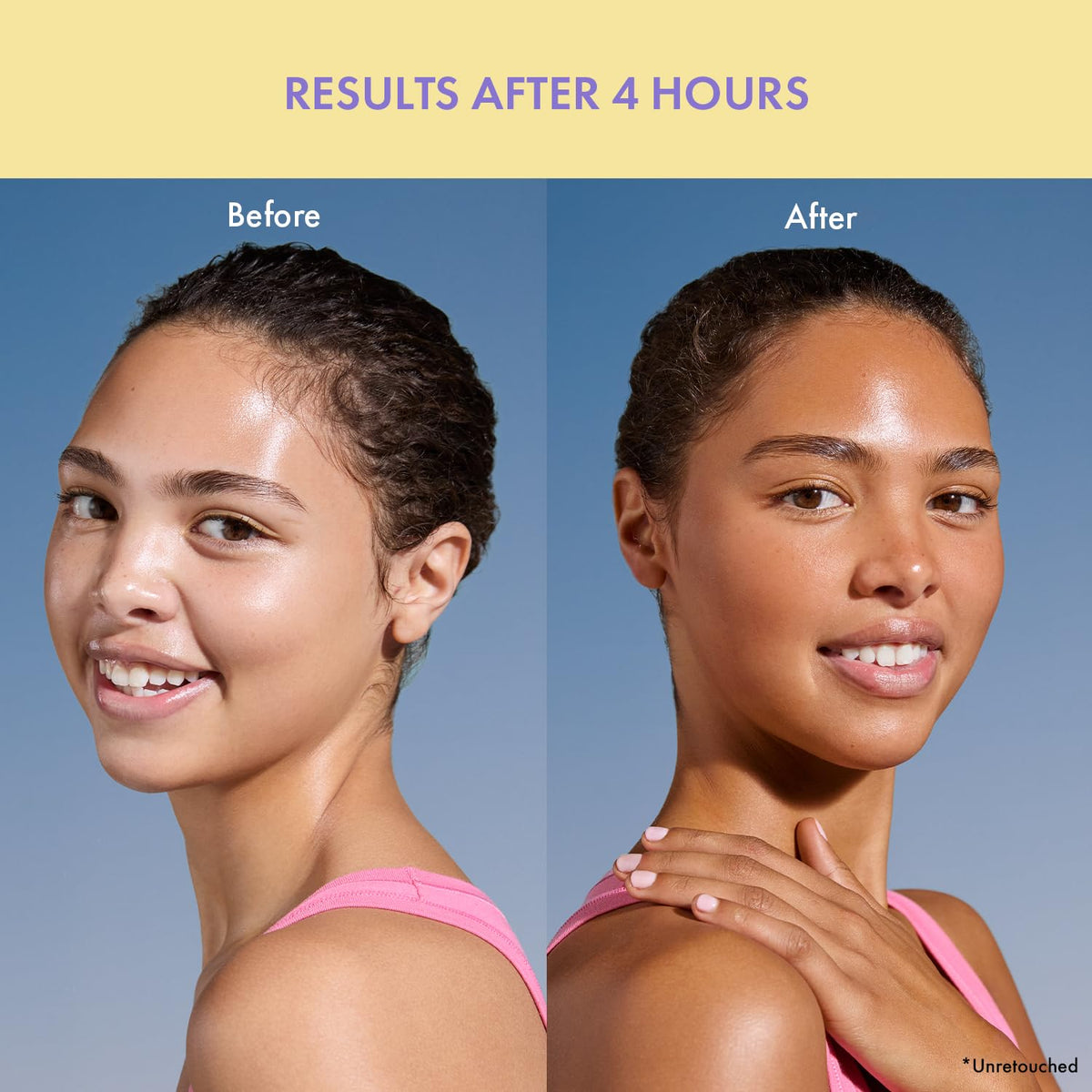 Close-up of Isle of Paradise texture on skin showing streak-free, even bronze