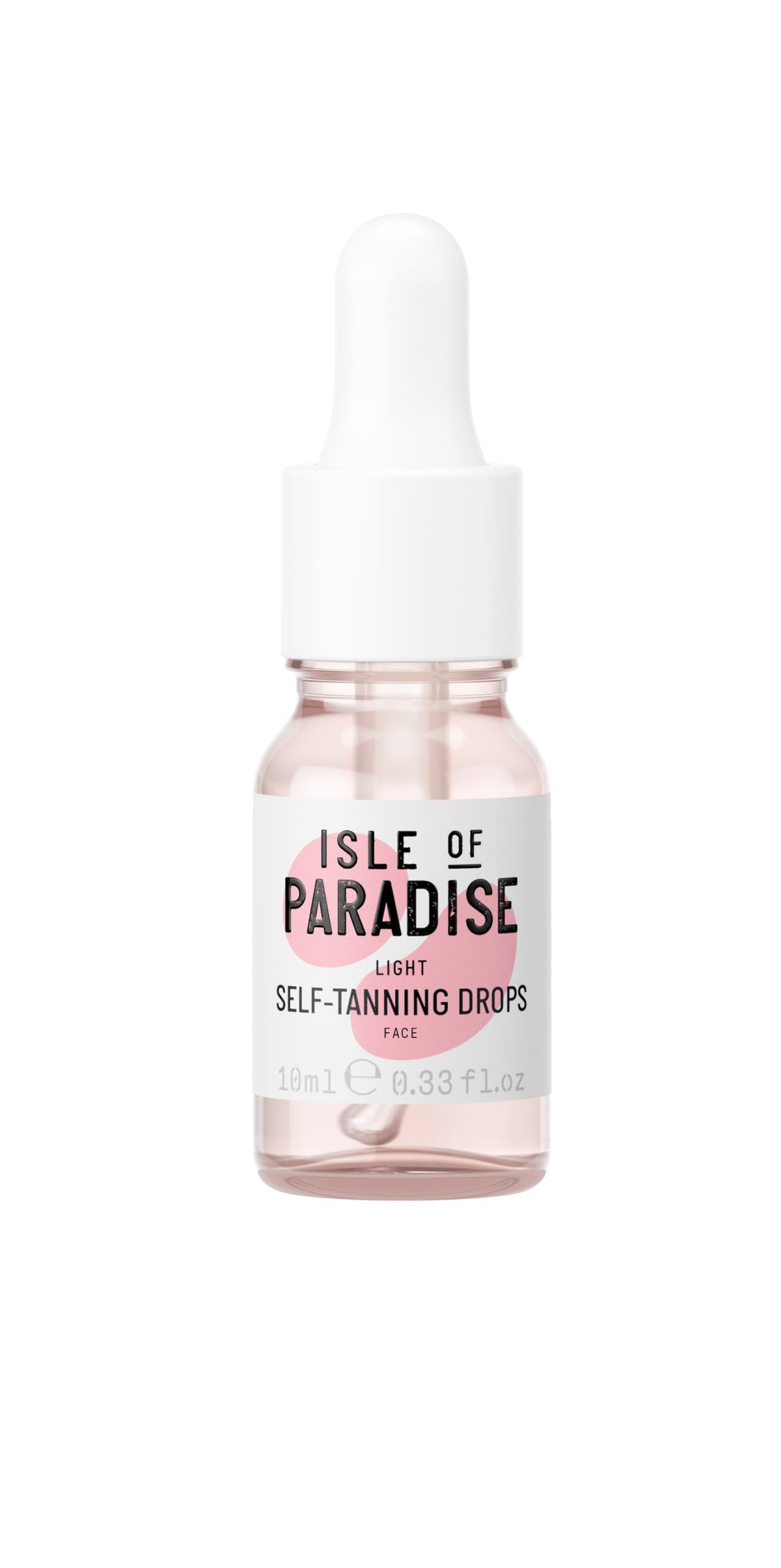 Isle of Paradise front bottle showing product branding and compact size benefit