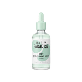 Isle of Paradise front bottle showing label and size benefiting quick identification