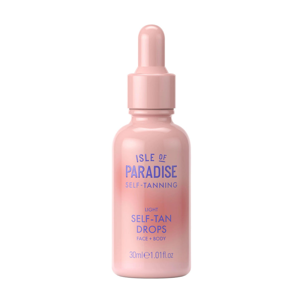 Isle of Paradise front packaging shows product and benefits