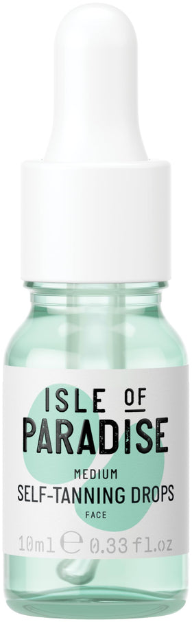 Isle of Paradise bottle front showing brand and compact packaging benefit