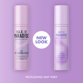 Isle of Paradise mousse dispensed from pump illustrating smooth application benefit