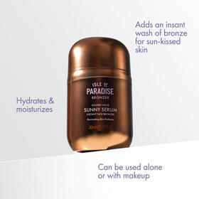 Isle of Paradise smoothed on shoulder showing body bronzer luminous finish