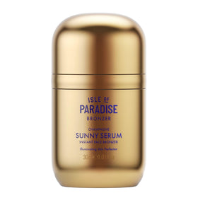 Isle of Paradise front packaging showing serum bottle and label for instant glow