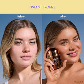 Isle of Paradise Sunny Serum texture drop showing dewy consistency and blendability