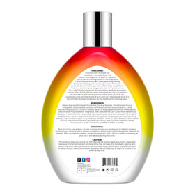 isletan placed on beach towel depicting outdoor use and hydrated skin look