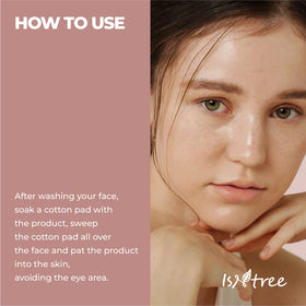 IsNtree chestnut AHA essence in evening skincare setting promoting refined texture