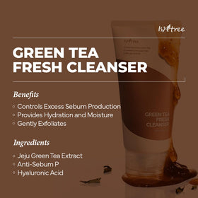IsNtree gel texture close-up highlighting smooth consistency for gentle cleansing benefit