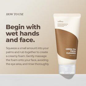 IsNtree cleanser staged on bathroom shelf to show routine use and refreshing finish