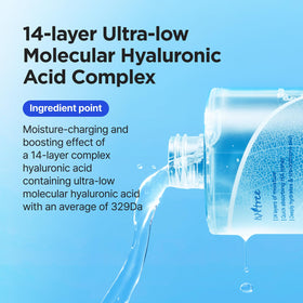 IsNtree label closeup showing hyaluronic complex and ingredient clarity