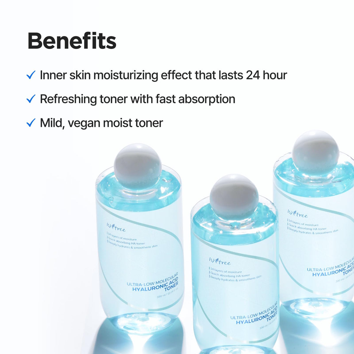IsNtree displayed on bathroom shelf for stylish everyday skincare routine
