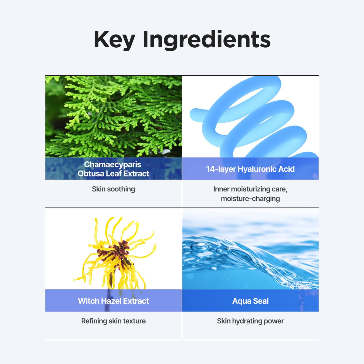 IsNtree pouring toner into hand for quick-absorbing hydration