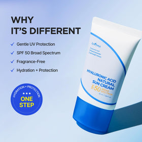 ISNTREE tube detail focusing on dispensing and mess-free application