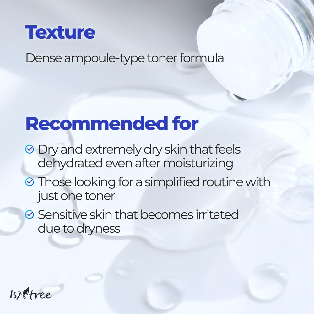 IsNtree toner paired with serums illustrating layering and enhanced hydration