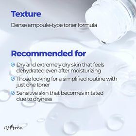 IsNtree toner paired with serums illustrating layering and enhanced hydration