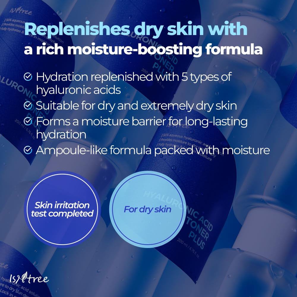 IsNtree toner drop on hand demonstrating lightweight texture and quick absorption