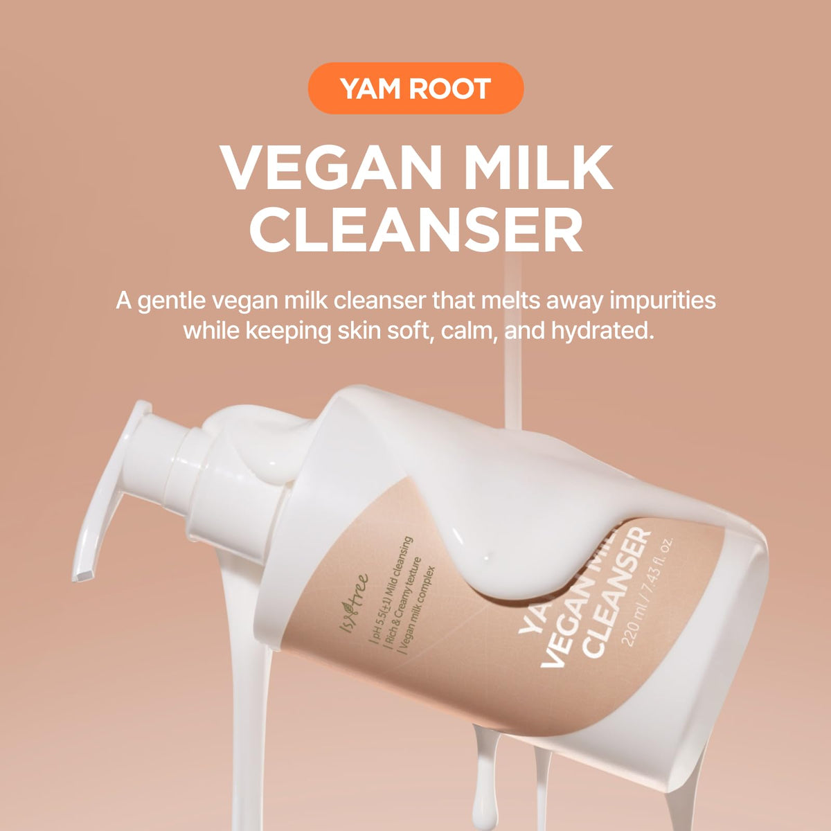 IsNtree creamy texture close-up demonstrating rich milky consistency and hydration benefit