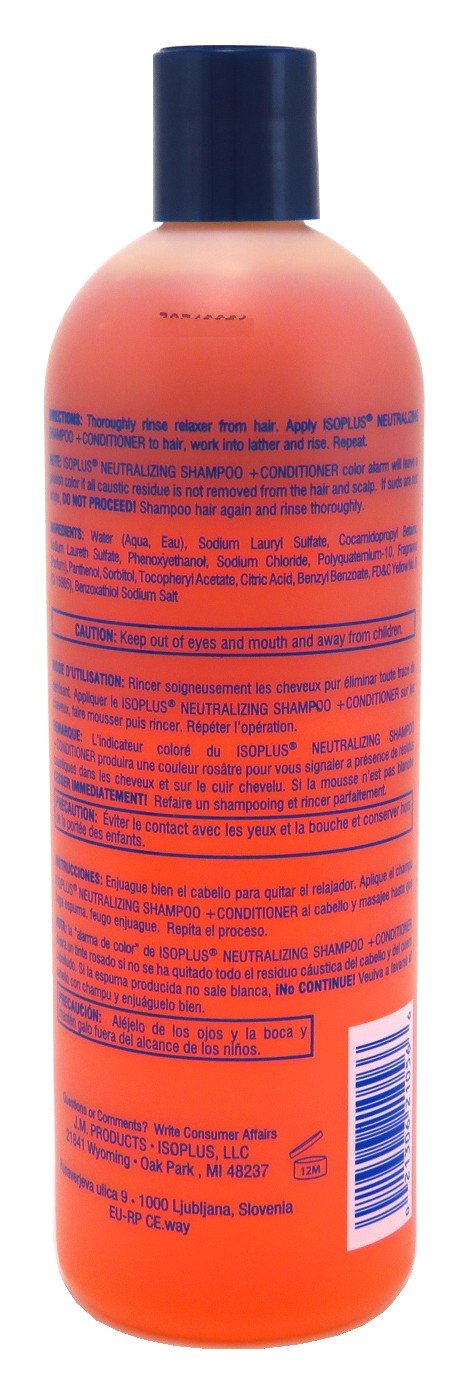 Isoplus conditioner in hands demonstrating slip and detangling benefit
