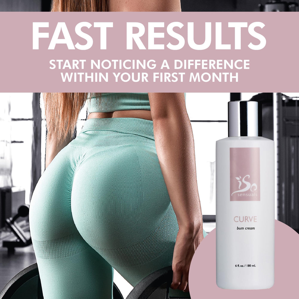 IsoSensuals CURVE being massaged into skin demonstrating easy application benefit