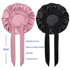 Isshin Beauty bonnet worn by child sleeping to prevent tangles overnight
