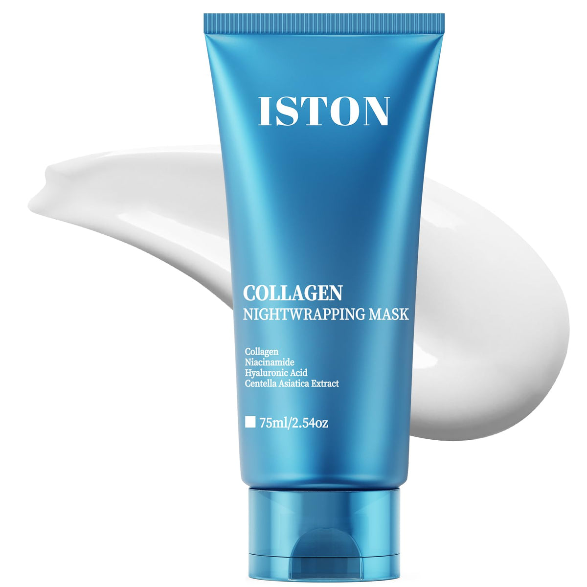 ISTON front packaging showing product and benefits for overnight radiance
