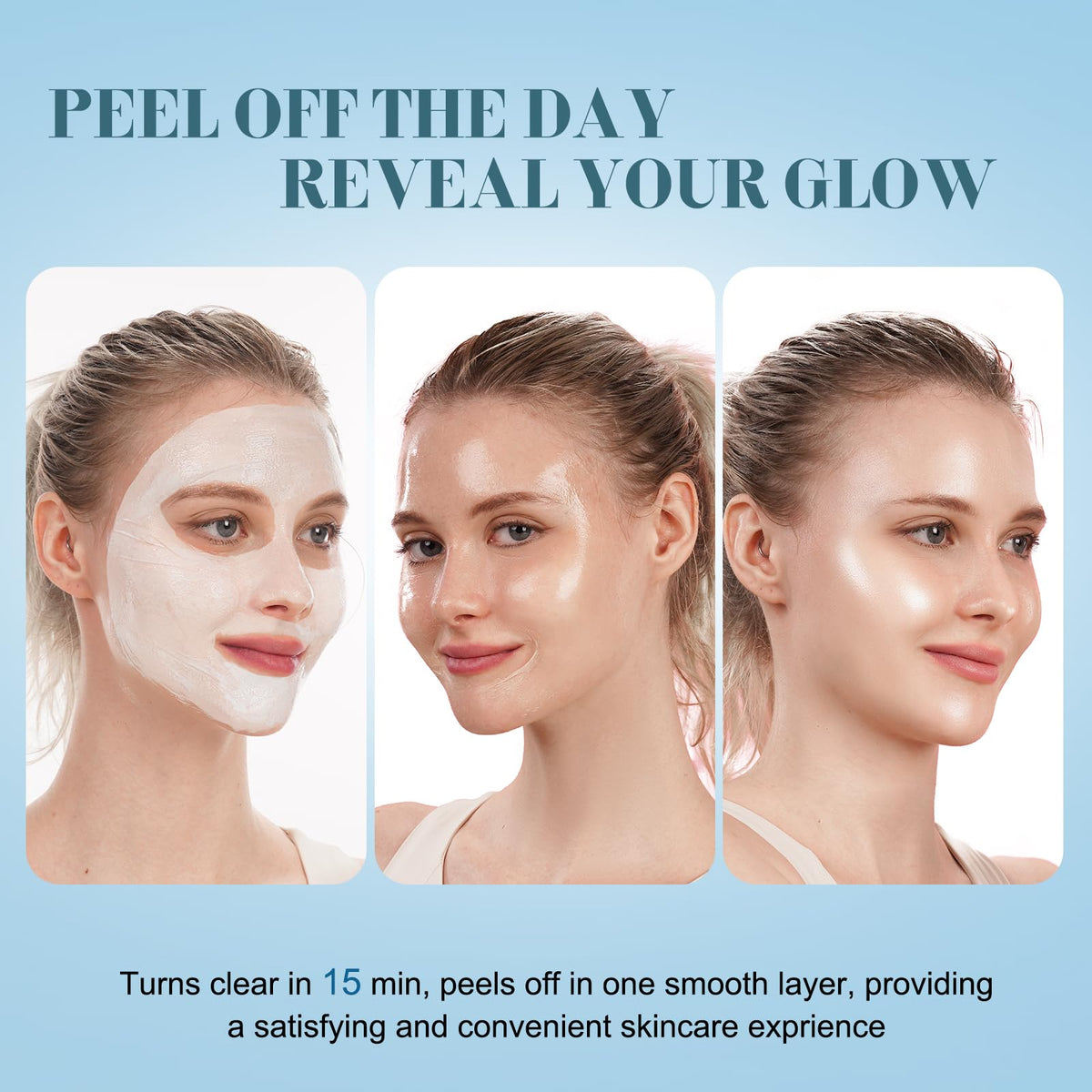 ISTON mask applied on face at night demonstrating easy full-face coverage
