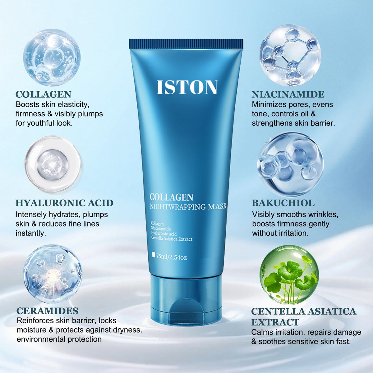 ISTON peeled mask removed in one piece showing clean effortless removal