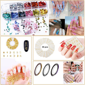 ISTOYALL nail files, buffer, and toe separators for prep and finishing