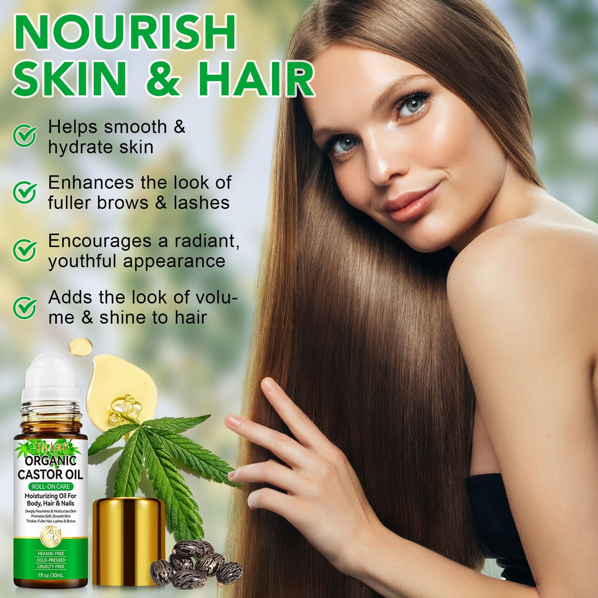 ISUNRISE oil drop on skin showing smooth texture and hydration