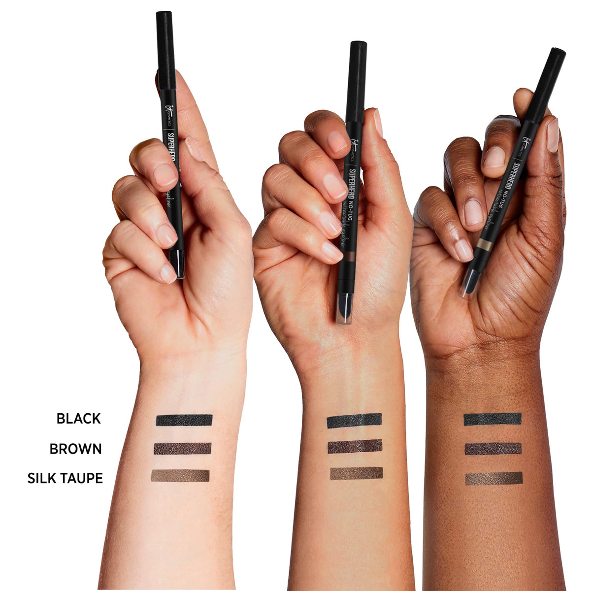 it cosmetics application on model upper lashline creating defined eyes benefit