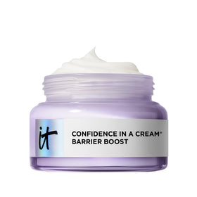 IT Cosmetics jar front view showing clean packaging and calming benefits