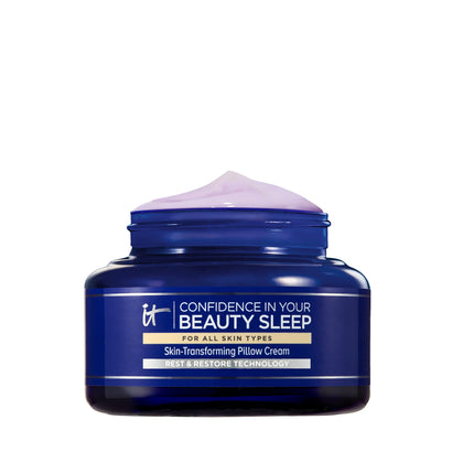 IT Cosmetics front jar packaging showing product and label benefit