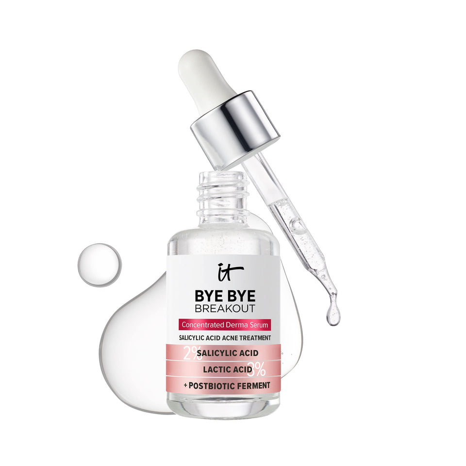 IT Cosmetics front bottle view showing sleek packaging and clear benefits