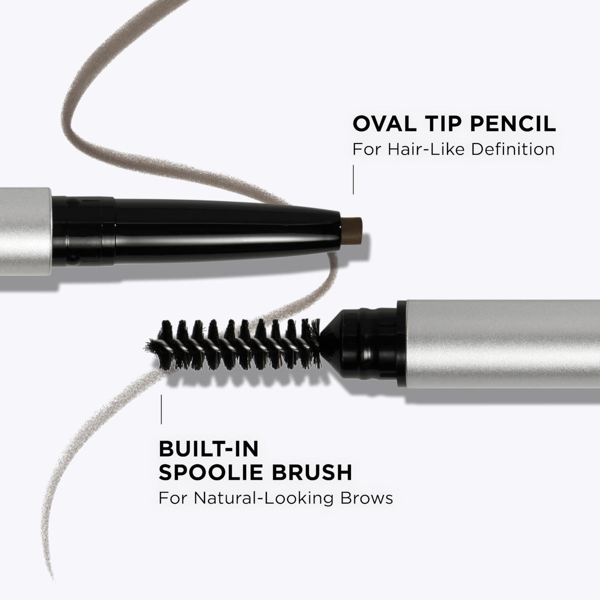 IT Cosmetics pencil in hand showing compact travel-friendly size and convenience