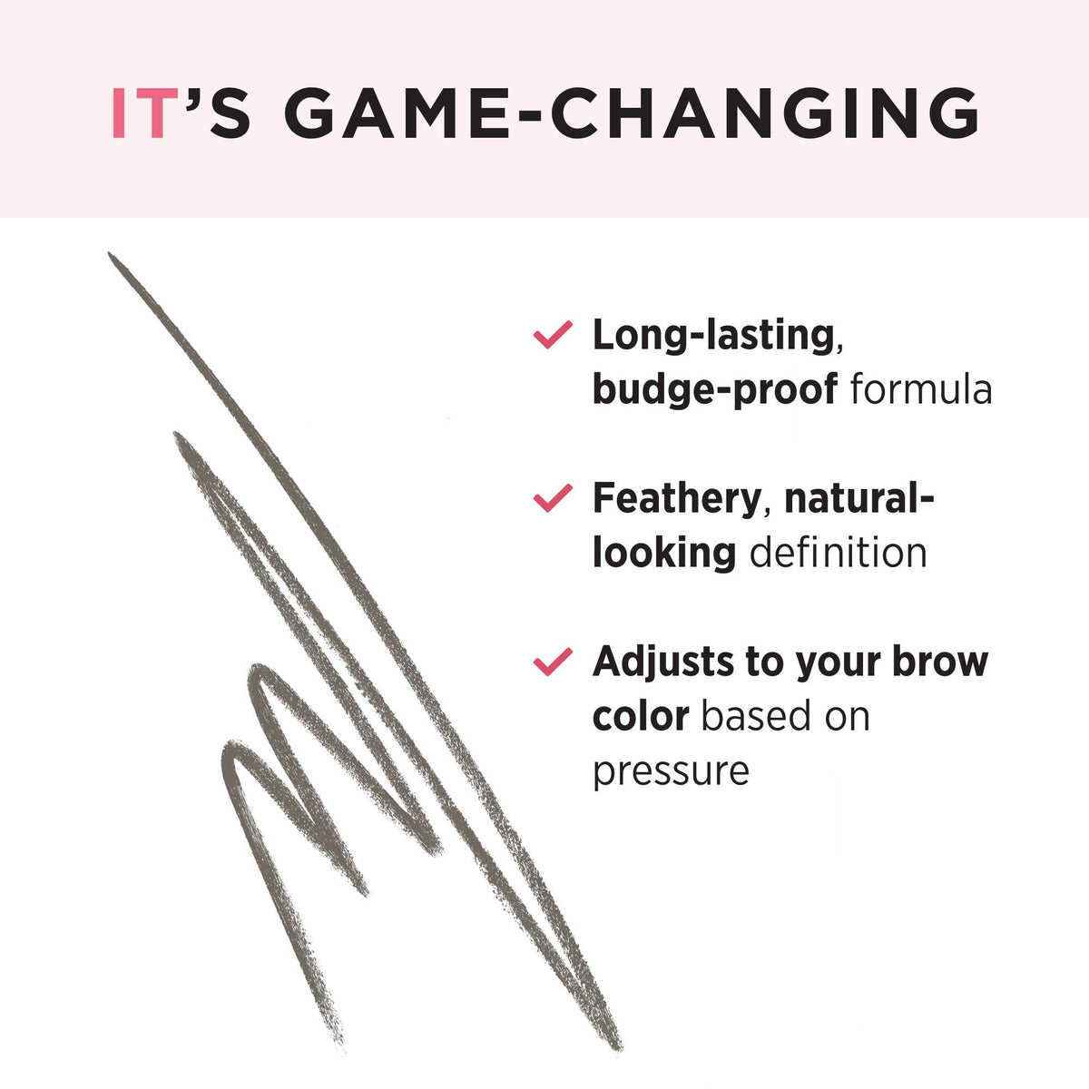 IT Cosmetics micro tip close-up demonstrating hair-like precision